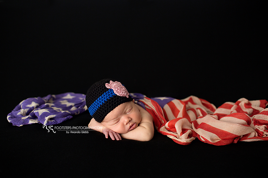 thin blue line honor vacaville newborn photography 