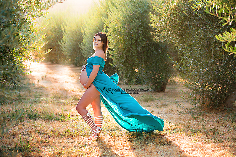 custom maternity gown aqua vacaville