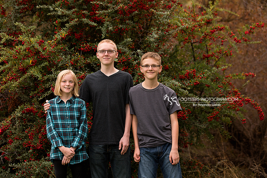 christmas fall family session