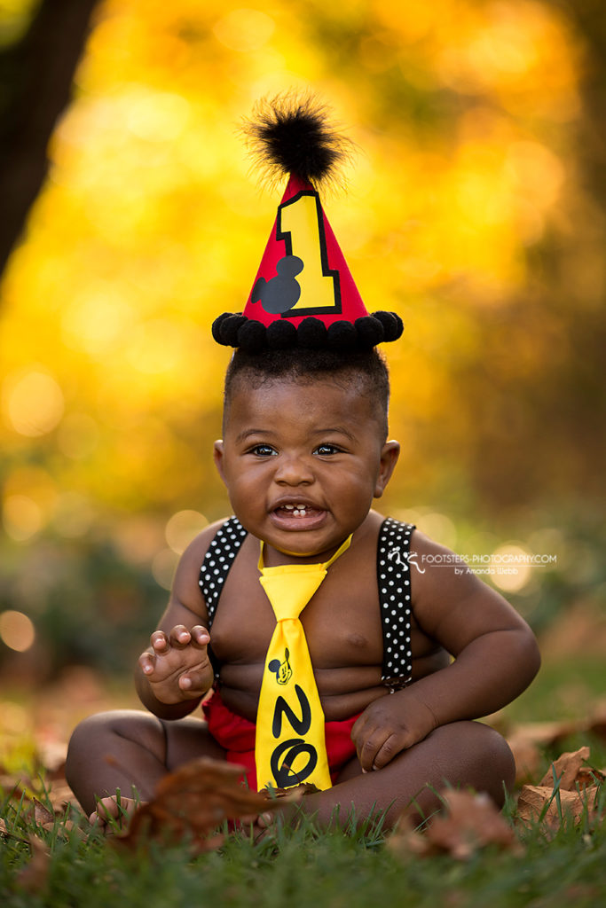 First Birthday Portrait session Vacaville Micky Grin