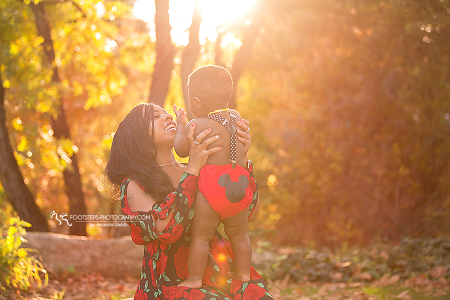 First Birthday Portrait session Vacaville mickey butt